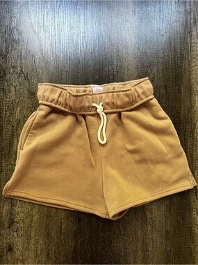 NOBO Women's Drawstring Fleece Shorts - Camel